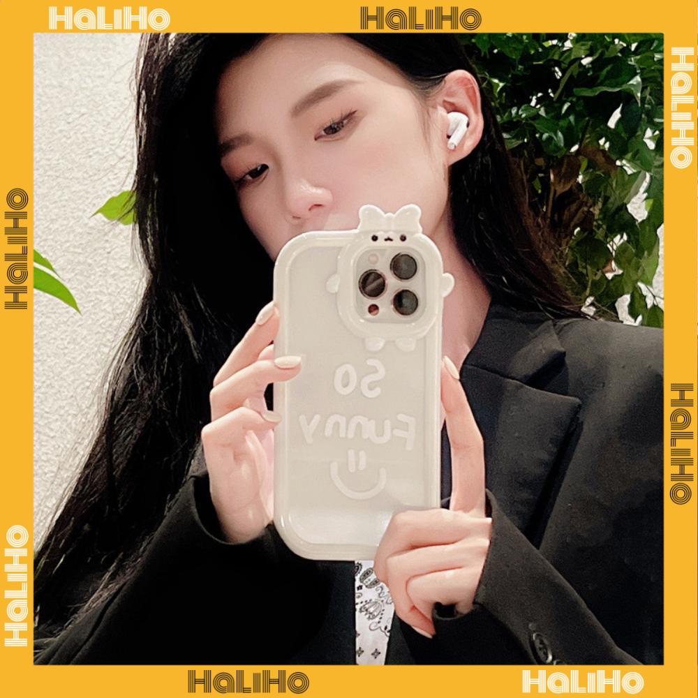 iPhone Case Silicone Soft Case Clear Case Airbag Shockproof Protection Camera Shiny Feel Smiley Cute Compatible For iPhone 11 Pro Max 13 Pro Max 12 Pro Max 7Plus xr XS Max