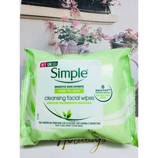 Khăn ướt tẩy trang Simple Cleansing Facial Wipes