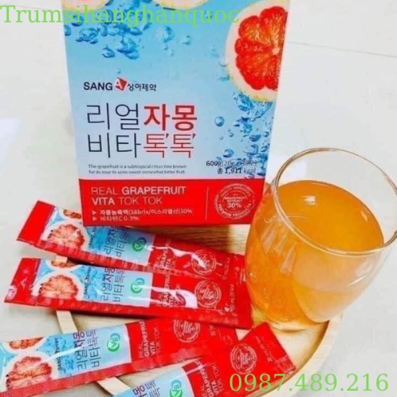 Giá sốc: Trà Bưởi Hàn Quốc 30 gói