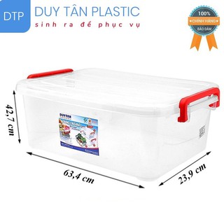Thùng Nhựa Chữ Nhật Duy Tân Trong suốt 45 Lít No.0997- GIAO NHANH 1H