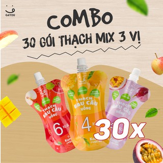 Combo 30 Gói Thạch Rau Câu Uống G4You Ít Kcal Hỗ Trợ Giảm Cân 120G