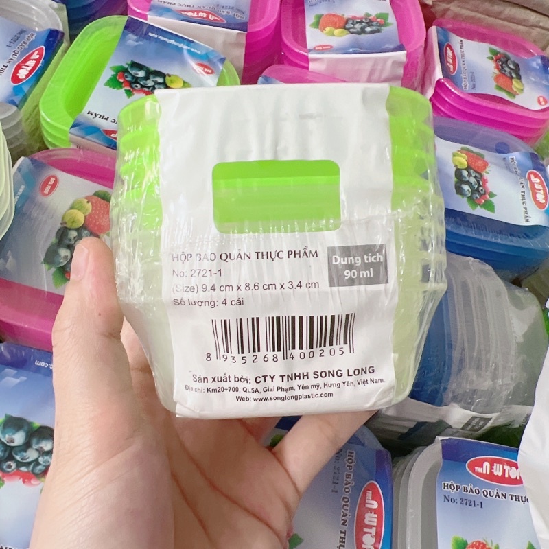 Hộp Trữ Đông Chia Đồ Ăn Dặm Có Nắp chống trào đổ 60ml -150ml Bảo Quản Đồ Ăn Dặm Cho Bé giao màu ngẫu nhiên