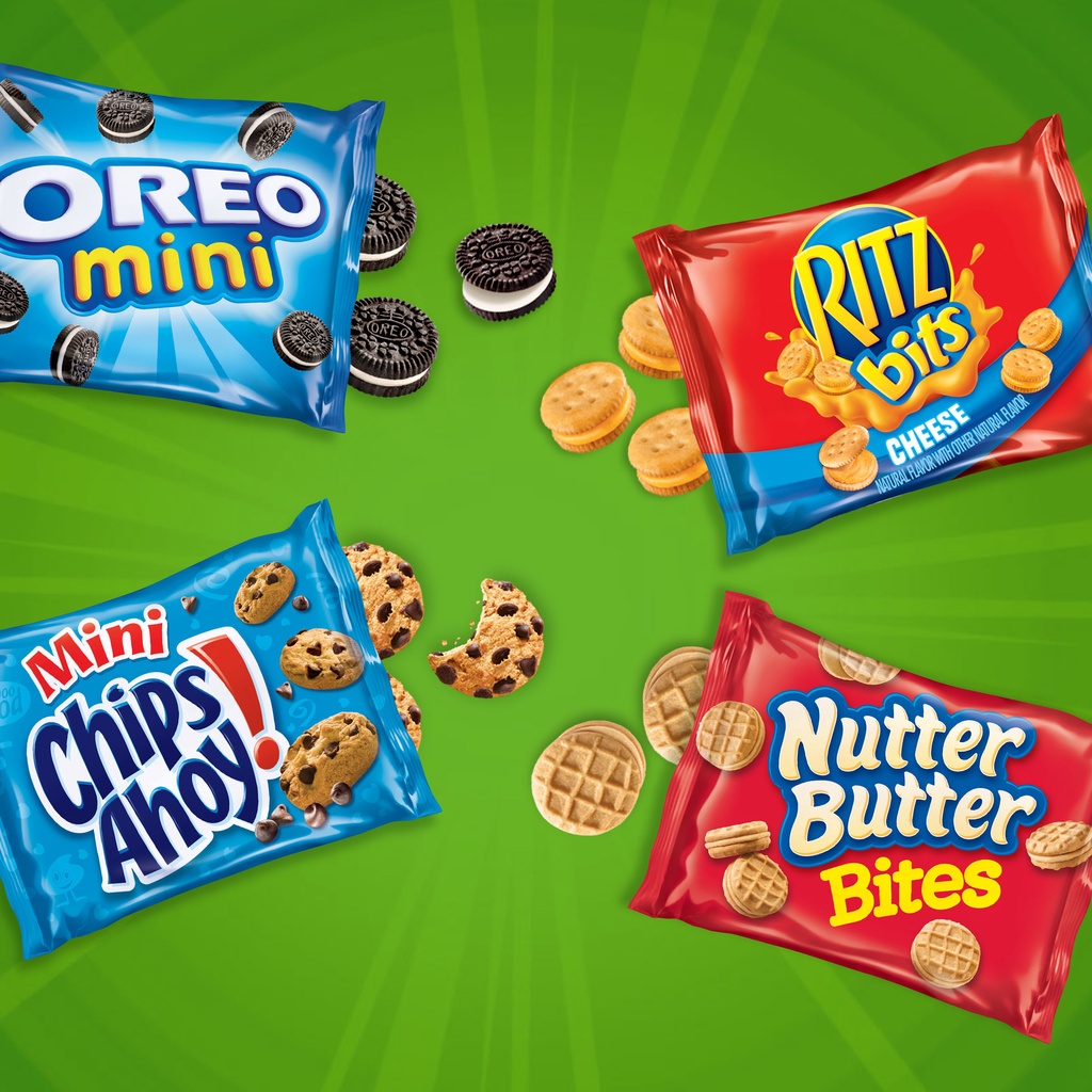 Mini Snack ăn vặt gói 28g, hàng nhập Mỹ / Oreo - Ritz - Nutter Butter - Chip Ahoy