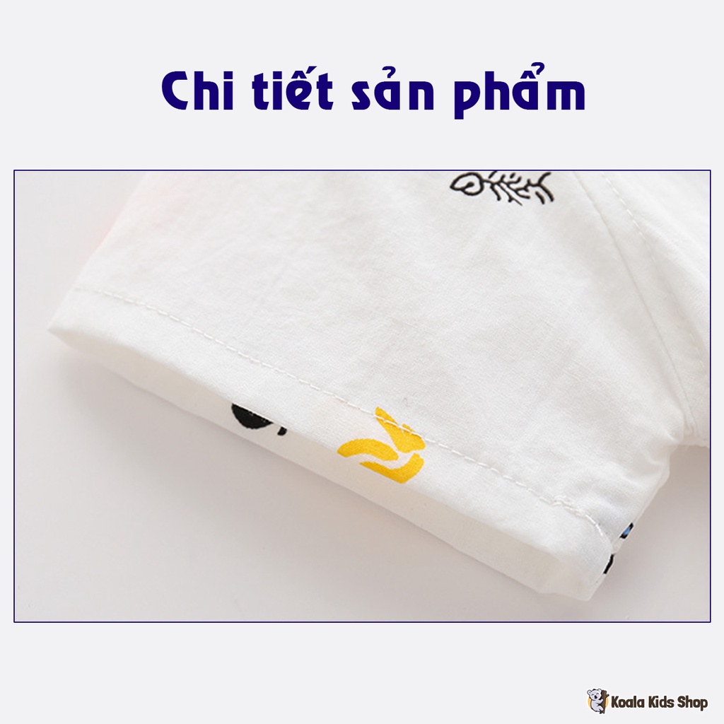 Áo sơ mi cộc tay bé trai Áo POLO chất cotton cho trẻ em từ 1-7 tuổi