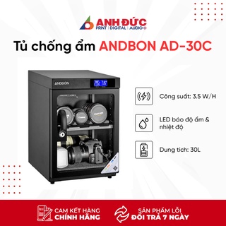 Tủ chống ẩm andbon ad-30c - hàng chính hãng - bảo hành 24 tháng toàn quốc