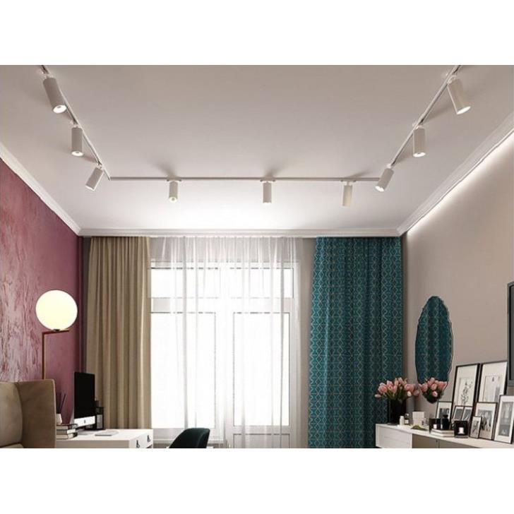 Bộ 2 Đèn Led rọi ray ống bơ 12W trang trí shop