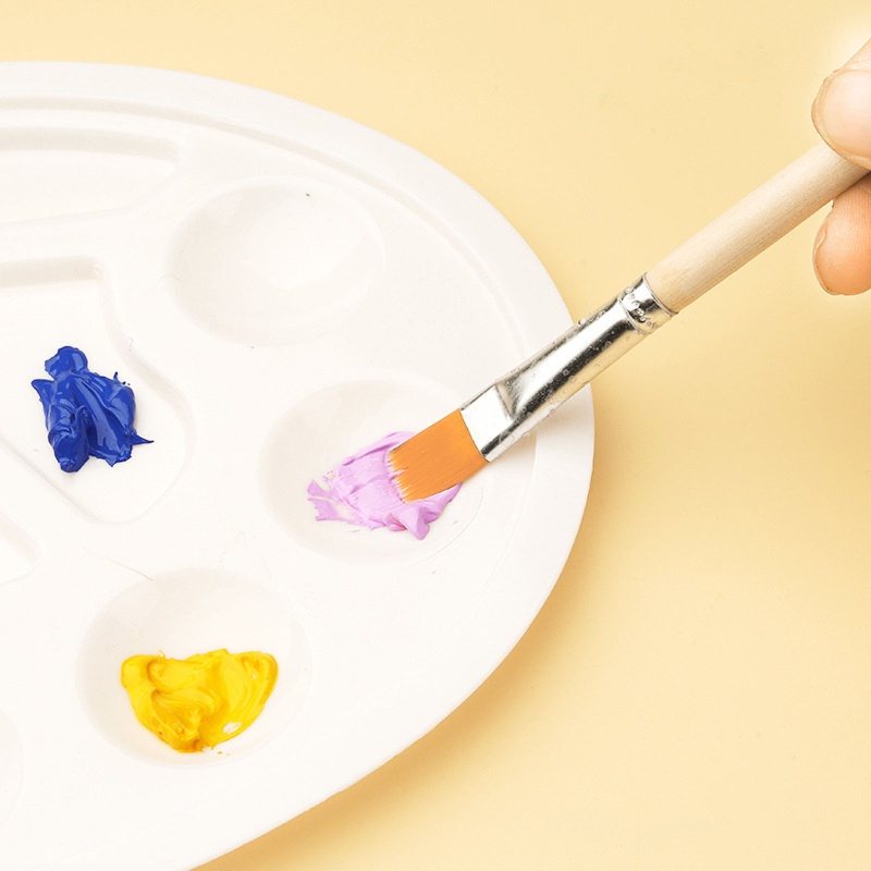 Set 6 Cọ Vẽ Màu Nước / Sơn Dầu Chuyên Nghiệp