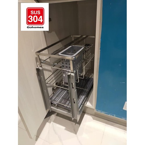 [Chính Hãng] Giá để dao thớt gia vị tủ bếp INOX 304 (BẢO HÀNH TRỌN ĐỜI)