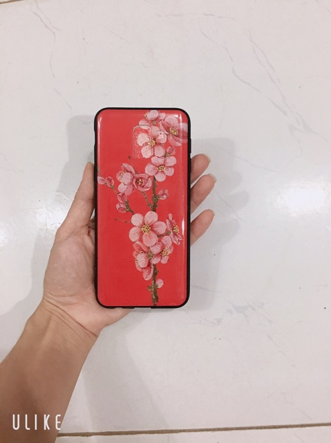 Ốp lưng Hoa đào Hồng sam sung J6 (2018)