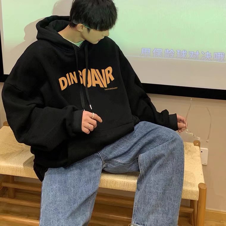 Áo hoodie Thể Thao Dáng Rộng In Chữ Thoải Mái Thời Trang unisex Size M-5XL