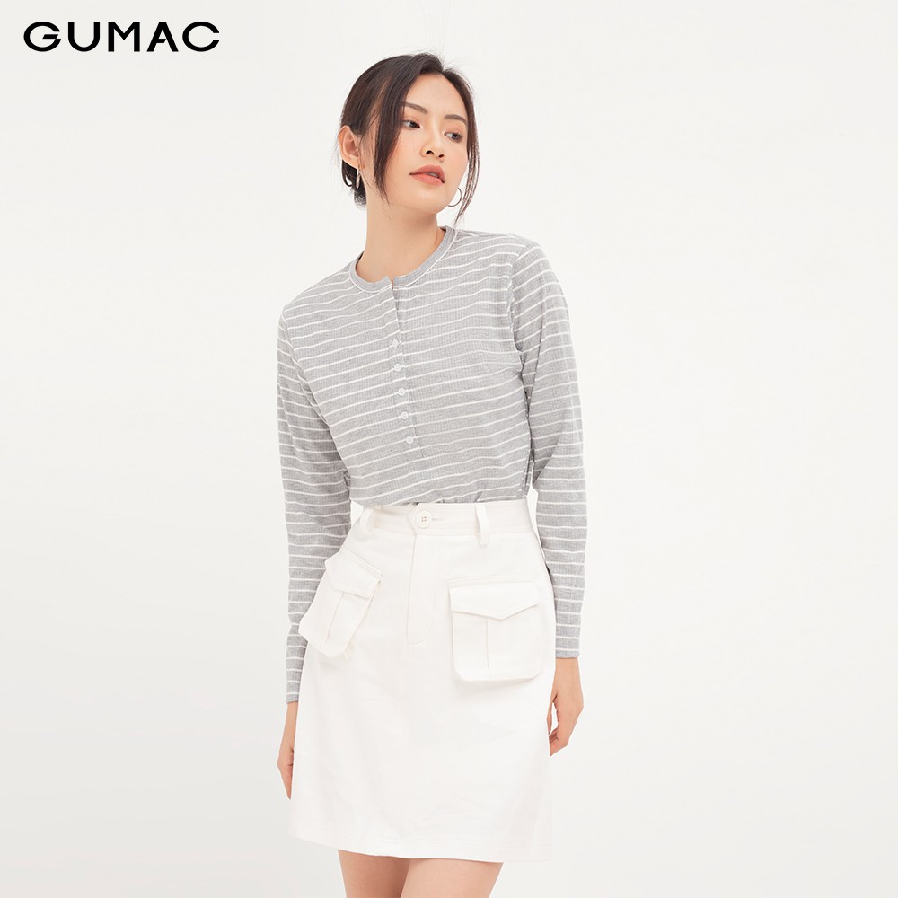 Áo xẻ trụ tay dài GUMAC ATA12154 | BigBuy360 - bigbuy360.vn