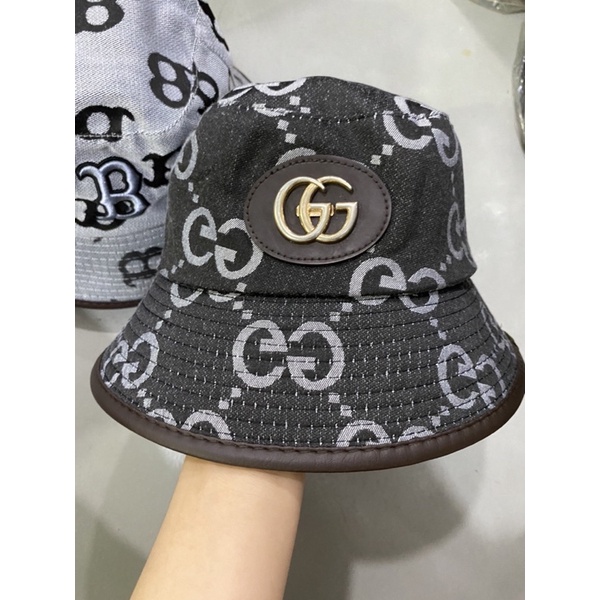 Nón bucket nam nữ , bo cụp gcc thêu logo thời trang unisex