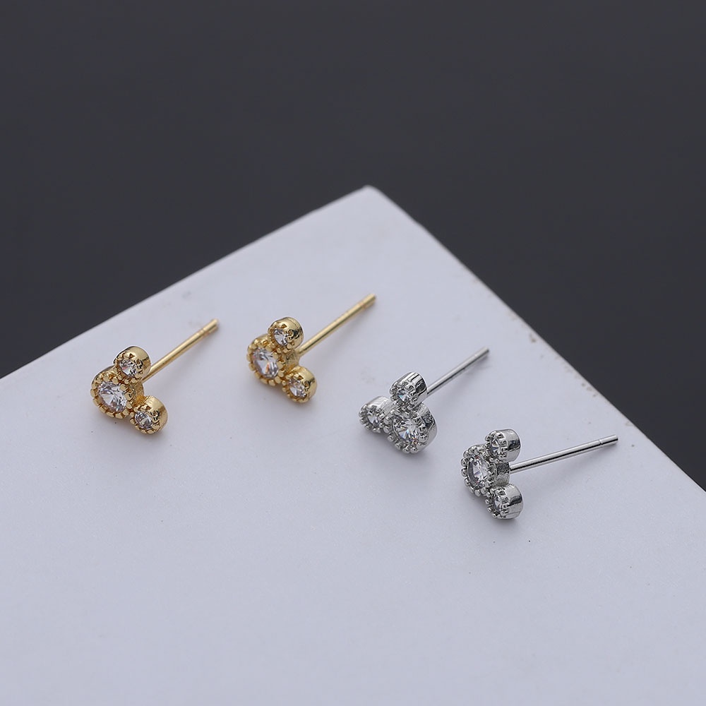 Bông Tai Hình Chữ U/Gấu/ Lá/ Trái Tim Dễ Thương Đơn Giản Thời Trang Hàn Quốc Cho Nữ