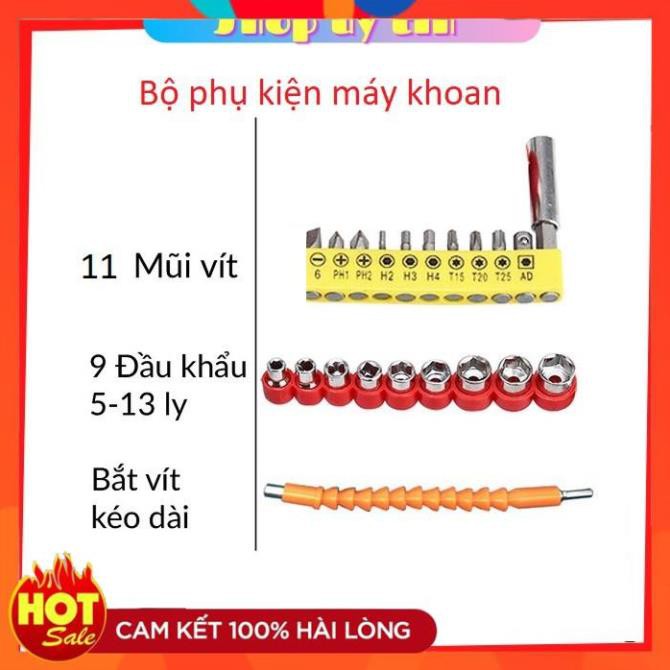 [Hàng Tốt] Bộ phụ kiện vặn vít đầy đủ 21 chi tiết