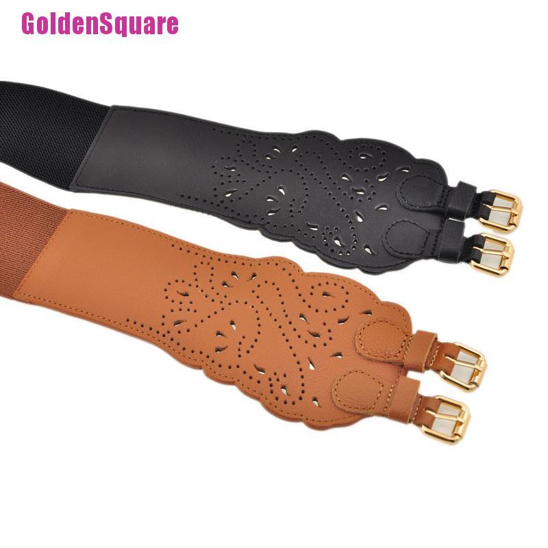 Thắt Lưng Bản Rộng Co Giãn Hai Khóa Cài Thời Trang Cho Nữ