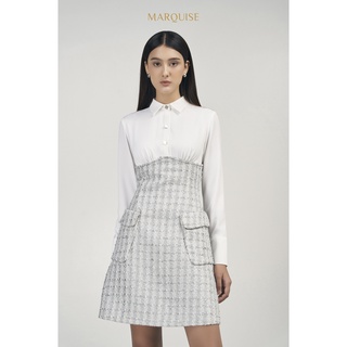 Marquise - váy dạ ngắn phối sơ mi mix shirt dress 130111