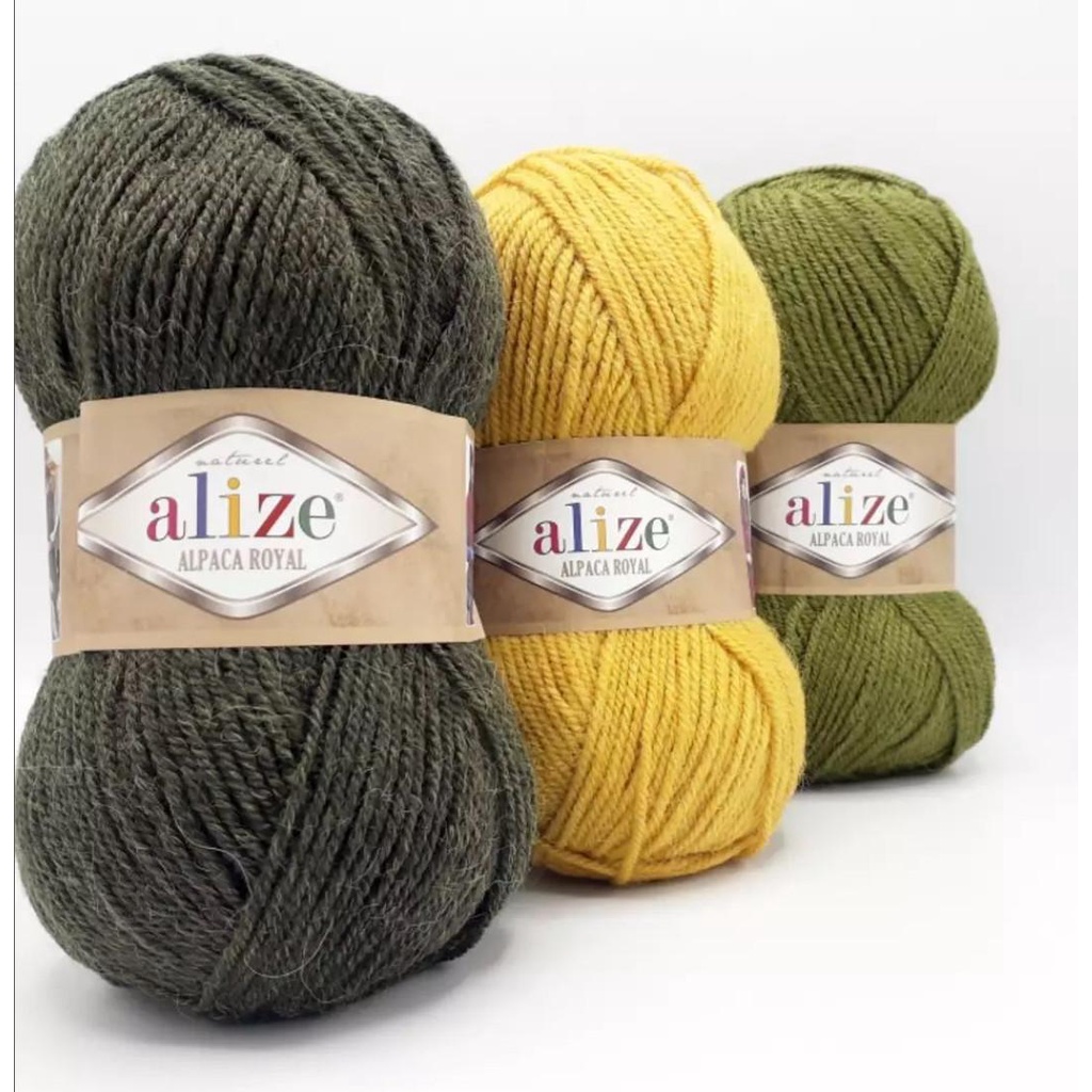 Cuộn len trơn siêu ấm, cao cấp Alpaca Royal hãng Alize Yarns đan móc nón khăn áo siêu đẹp