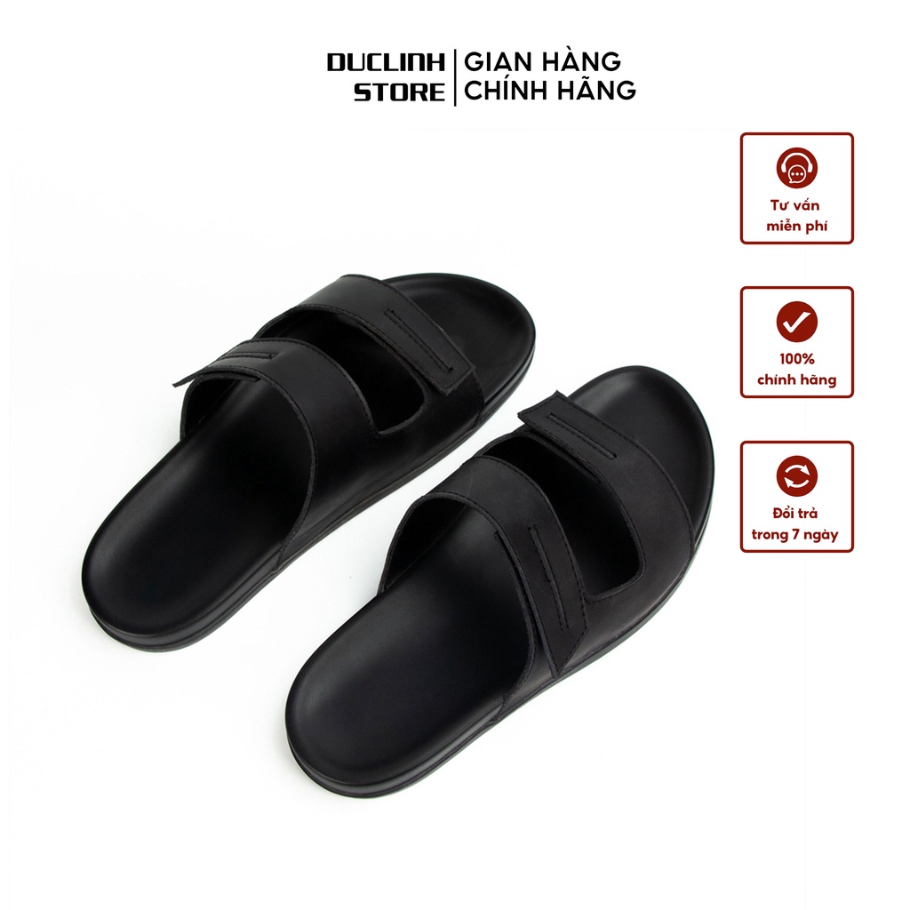 Dép Da Sáp Nam Cao Cấp Quai Ngang - Đế Cao Su Không Thấm Nước - Thoáng Mát Trẻ Trung - Đức Linh GDB007