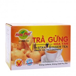 Trà gừng hoà tan Hùng Phát 100gr (10g×10gr)