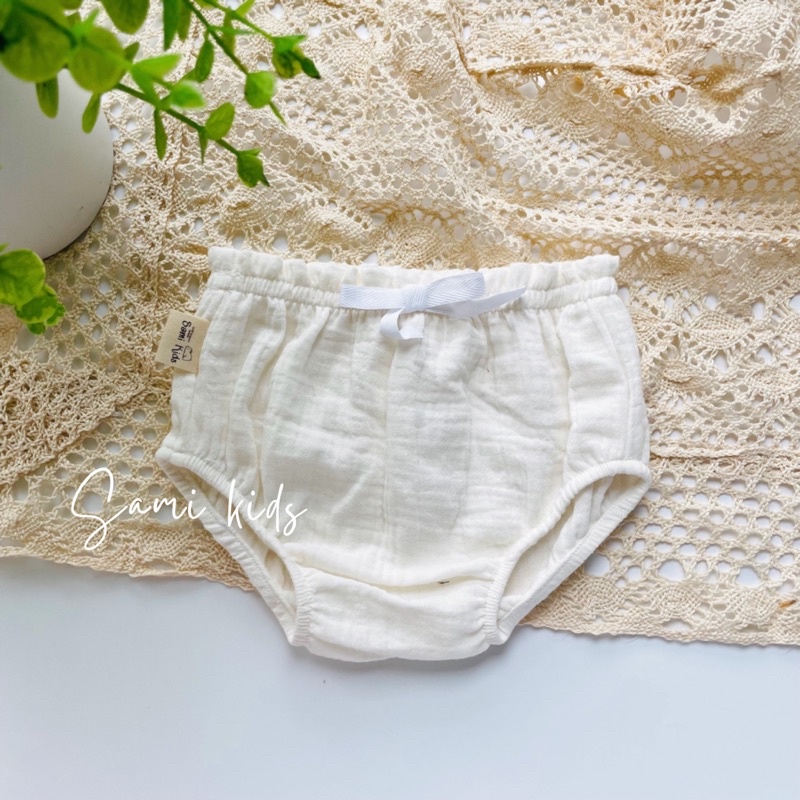 quần chip xô muslin cho bé