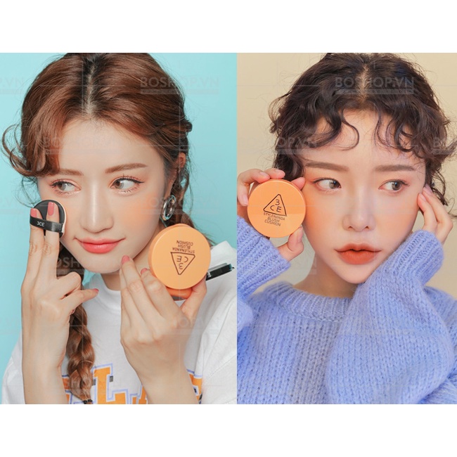 MÁ HỒNG KEM 3CE STYLENANDA BLUSH CUSHION MANDARINE CHÍNH HÃNG