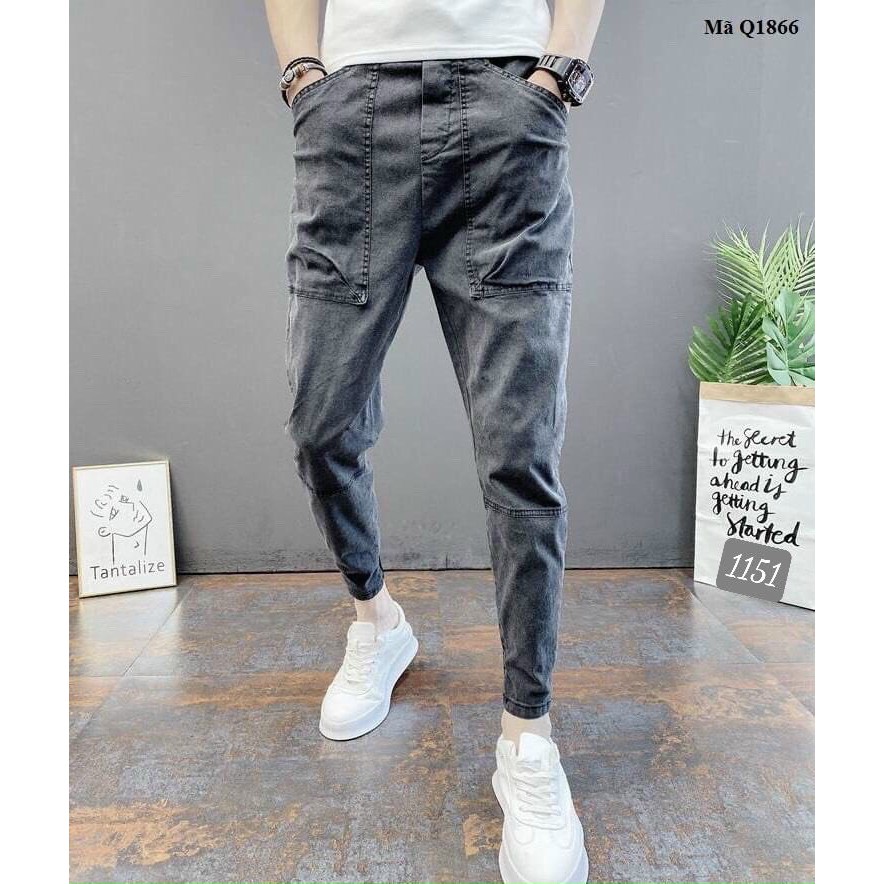 quần jean nam jogger bo chân , quần jogger chất jean cao cấp siêu đẹp mẫu mới hàng chuẩn shop GB002