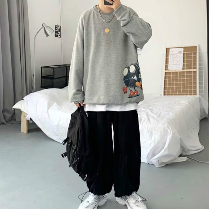 Áo Sweater Cotton Cổ Tròn Họa Tiết Thời Trang Mùa Thu 2020 Cá Tính | BigBuy360 - bigbuy360.vn