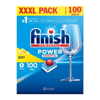 Viên rửa chén bát hương chanh finish powerball power essential lemon - ảnh sản phẩm 2