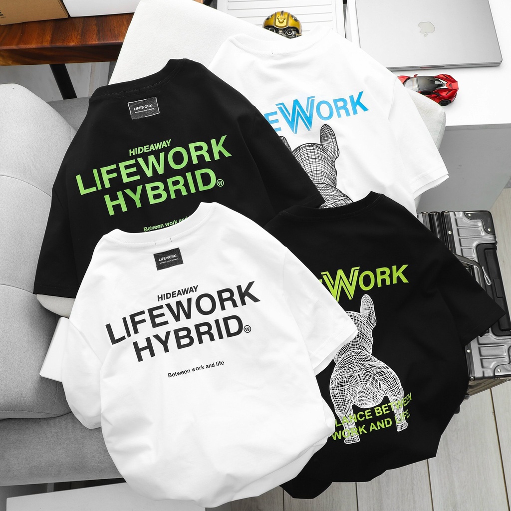 Áo thun thời trang tay lỡ unisex phong cách street style, chất cotton 4 chiều mềm mịn, thấm hút tốt LW1