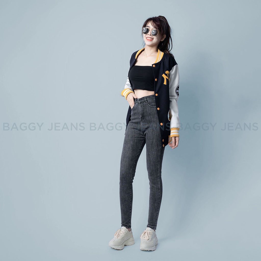 Quần Bò Nữ Tôn Dáng, Quần Skinny Jean Xắn Gấu