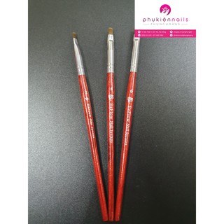 Cọ Đắp Gel Cán Gỗ EzElow 2,4,6( Lẻ 1 Cây)
