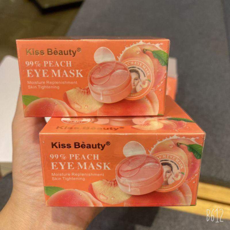 Mặt nạ mắt Kiss Beauty 99% Peach Thái Lan (1.4g x 60 miếng)