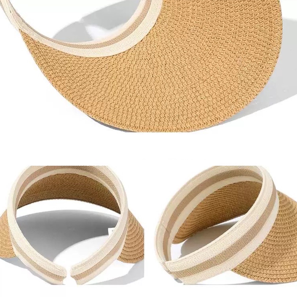 Nón cói đi biển nửa đầu phong cách khoẻ khoắn năng động - Tiệm Cói Cô Lê
