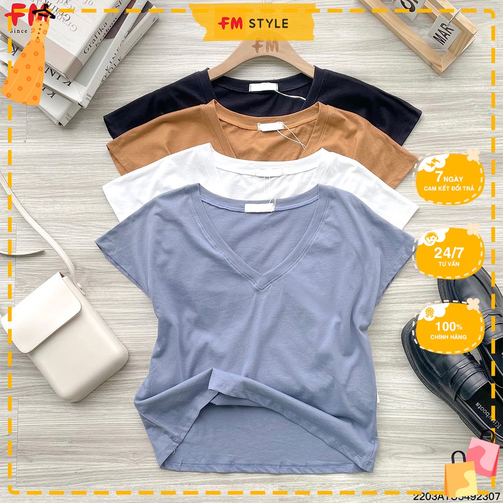 Áo thun nữ crop  FM Style  tay dơi cá tính thời trang 220323193