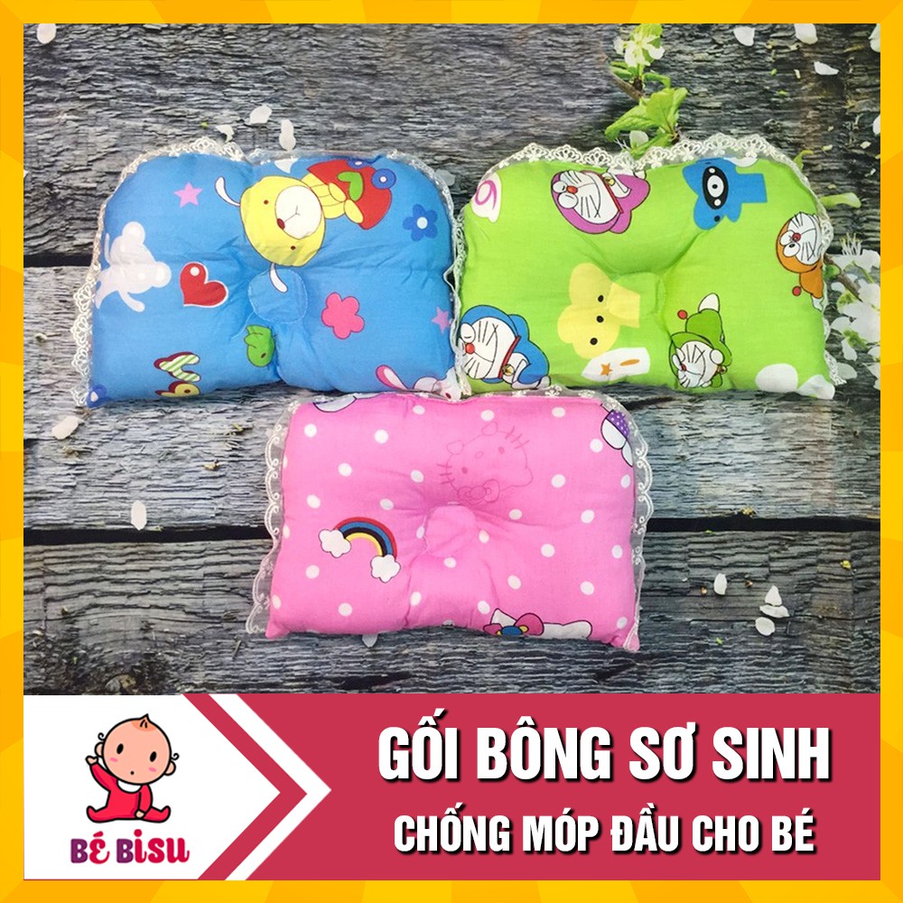 Gối bông chống lõm, bẹp đầu cho bé (18x26cm)