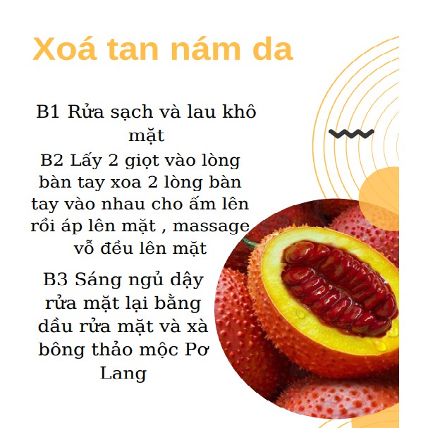 Dầu Gấc Pơ Lang Giảm Thâm Mụn Và Ngăn Ngừa Nám Sạm - HANDMADE