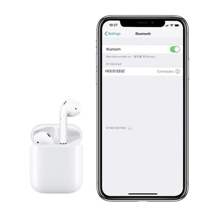 Tai nghe không dây Hoco ES32 hỗ trợ sạc không dây chống nước Hàng chính hãng