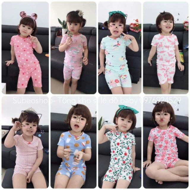 Set 3 bộ borip cộc xuất xịn cho bé trai bé gái