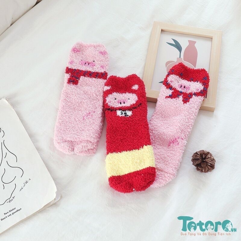 Vớ dài lông xù mềm mại siêu cute