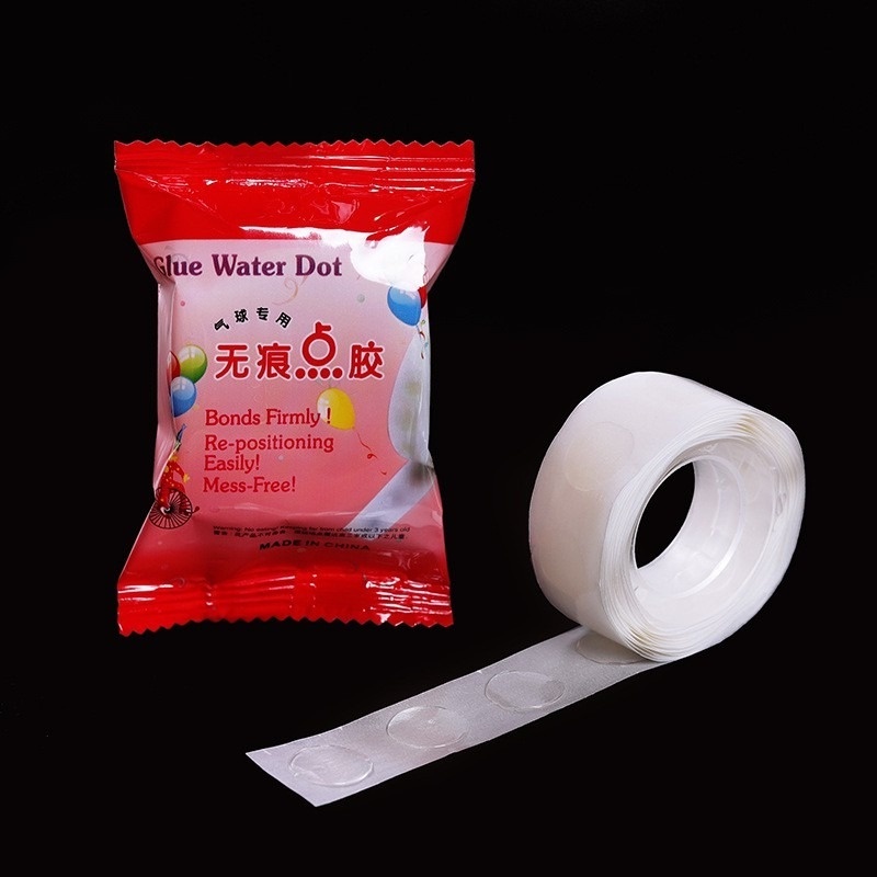 Set 100 Miếng Dán Chấm Bi Tròn Hai Mặt Trang Trí Bong Bóng