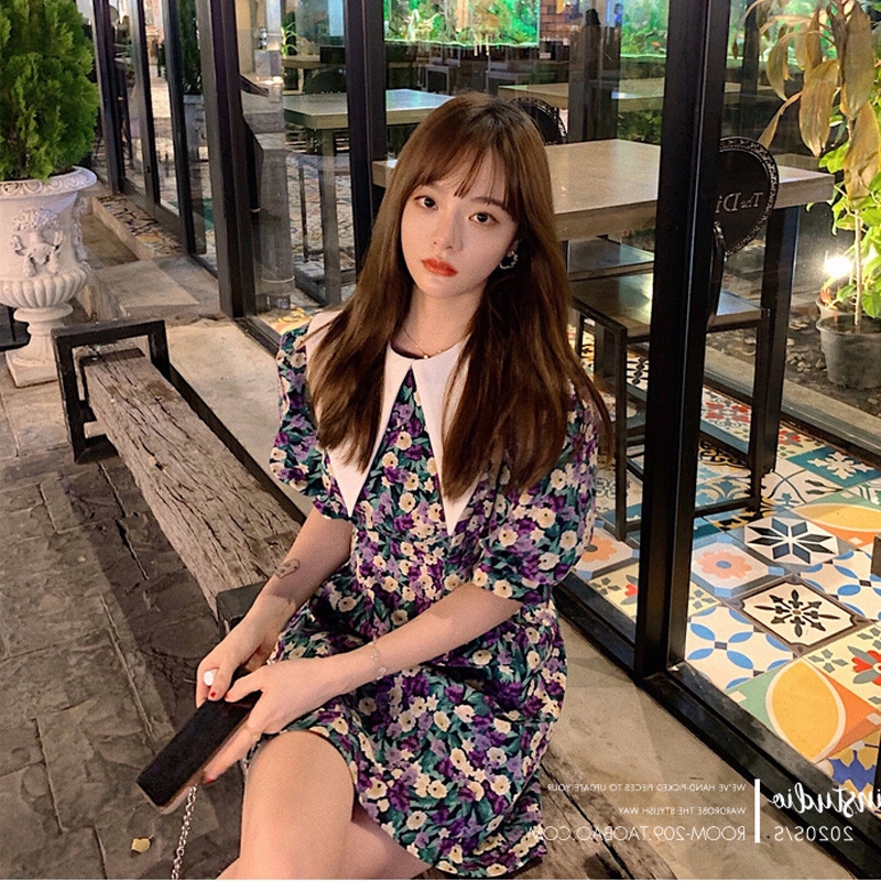 NRVP Đầm in họa tiết thời trang mùa hè trẻ trung cho nữ