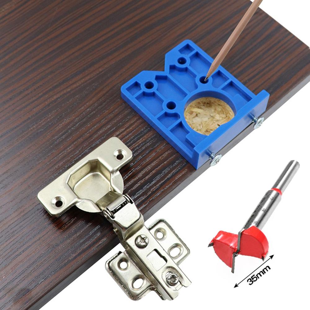 Dụng Cụ Định Vị Lỗ Bản Lề Cửa Ra Vào Siêu Bền Tiện Dụng Cho Chế Tác Gỗ