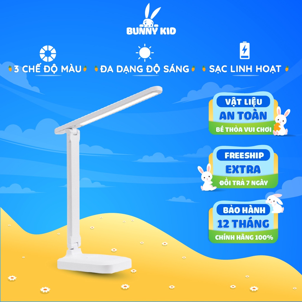 Đèn chống cận, Đèn học để bàn Bunny Kid, Tích điện thông minh có thể gấp gọn