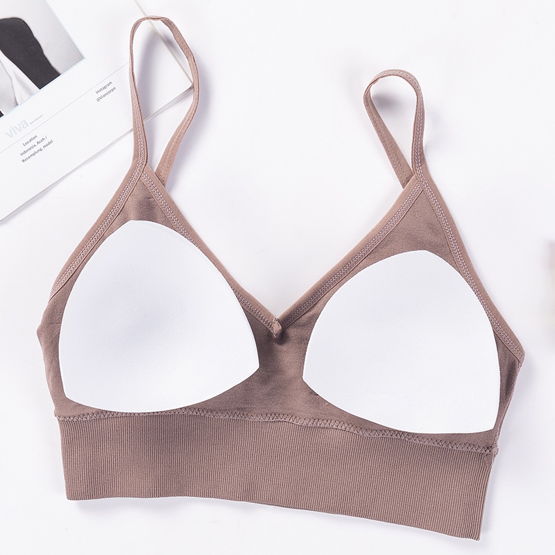 Áo Bra Tập Gym Gân Tăm - Áo Ngực Mút Mỏng Không Gọng - Bra Nữ Hở Lưng AMY BRA B367