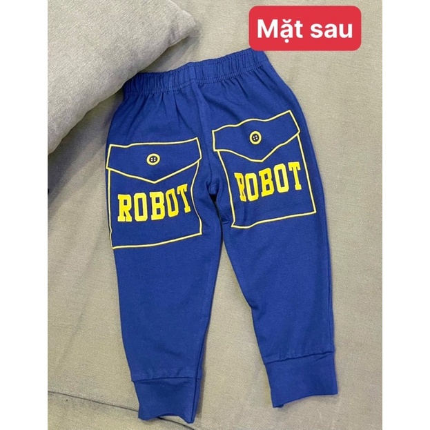 Bộ dài tay thun cotton 4 chiều chính phẩm size đại cho bé trai từ 25 đến 40kg - Bộ quần áo mùa thu