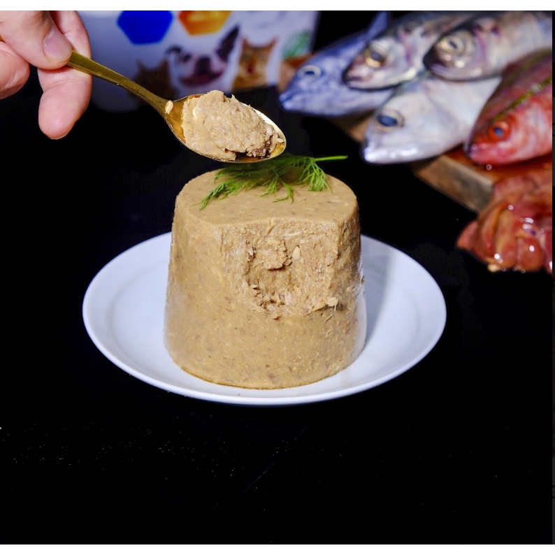 01Kg Pate Tươi Cho Chó Mèo Vị Cua Cá THEPETVN (Mixed ocean fish and blue crab)