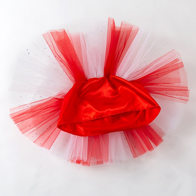 Chân Váy Xòe Tutu Nhiều Lớp Màu Cầu Vồng Thắt Nơ Cho Bé Gái