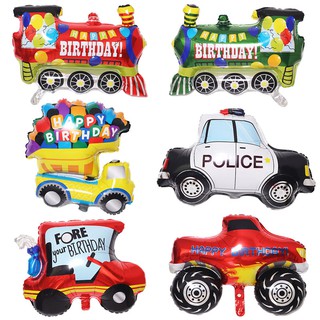 Bong Bóng Hình Xe Cứu Hỏa / Xe Cứu Hỏa / Xe Cứu Hỏa / Xe Cảnh Sát Vui Nhộn Cho Bé