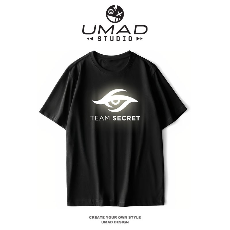 Áo thun UMAD unisex gaming LOL Team Secret esports phản quang nam nữ tay ngắn có big size (40kg-110kg)