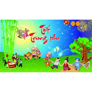 Decal trang trí tết trung thu